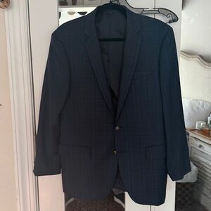 J.Crew men’s Thompson Suit 40 short navy windowpane